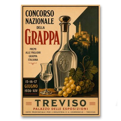 Juliste Concorso Nazionale della Grappa Italiana 1936