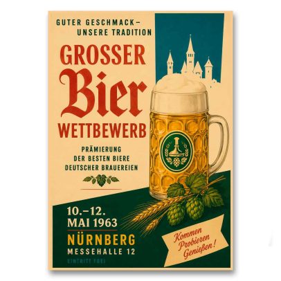 Juliste Deutscher Bierwettweberb 1963