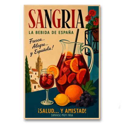 Juliste Sangria - La Bebida de España