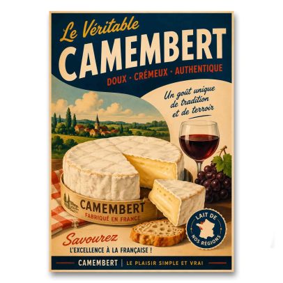 Juliste Le Véritable Camembert