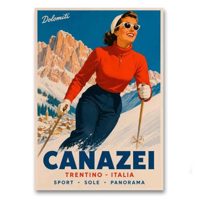 Juliste Canazei - Trentino Italia