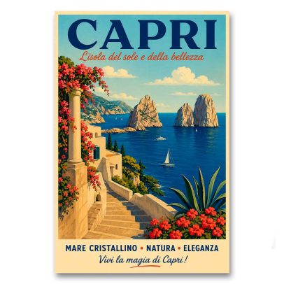 Juliste Capri - L ´Isola del sole e della bellezza
