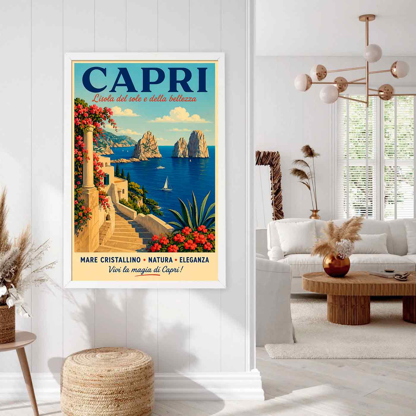 Juliste matkailu Capri Italia LÖ 40×60 50×75-1aaa