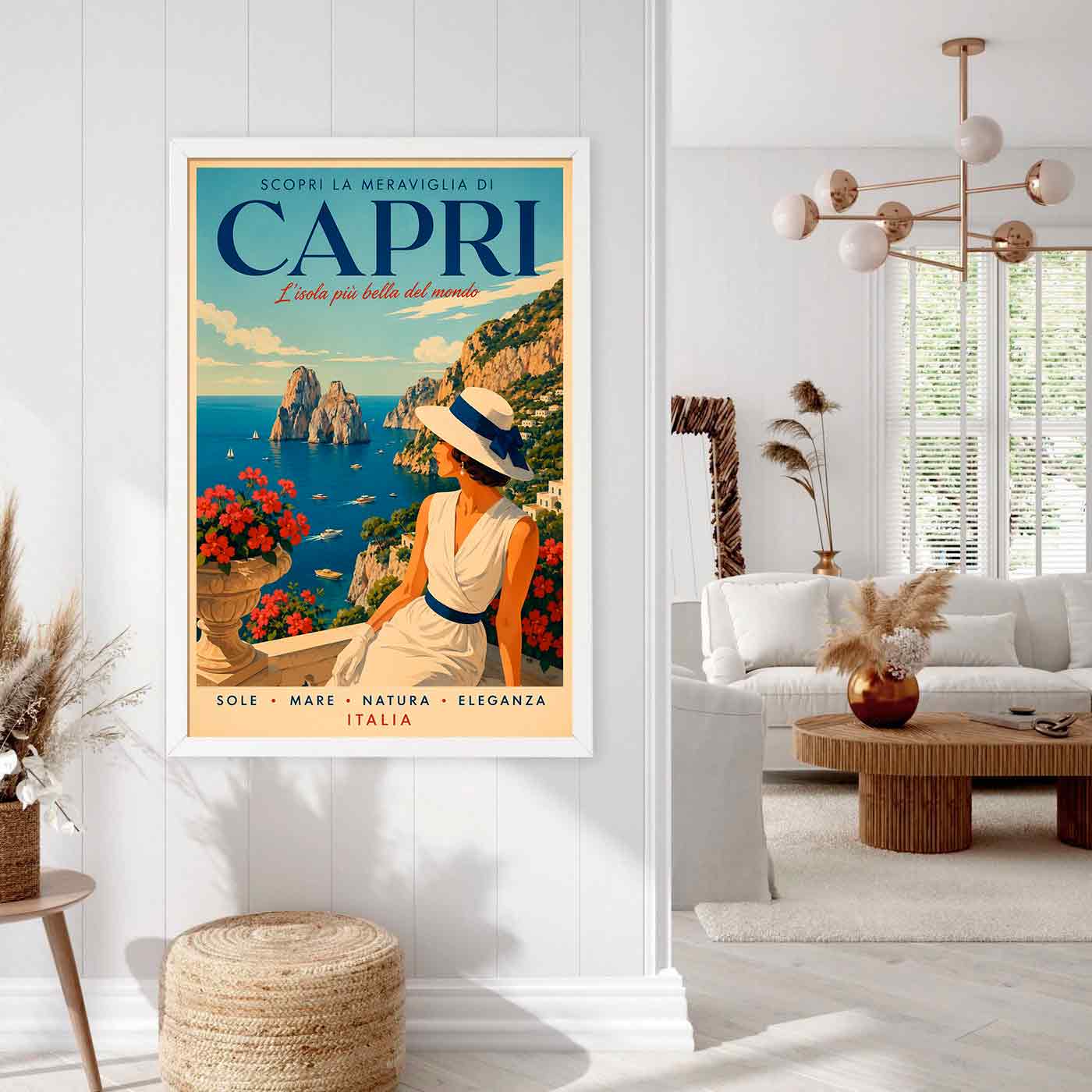 Juliste matkailu Capri Italia LÖ 40×60 50×75-2aaa