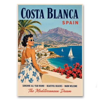 Juliste Costa Blanca - The Mediterrranean Dream