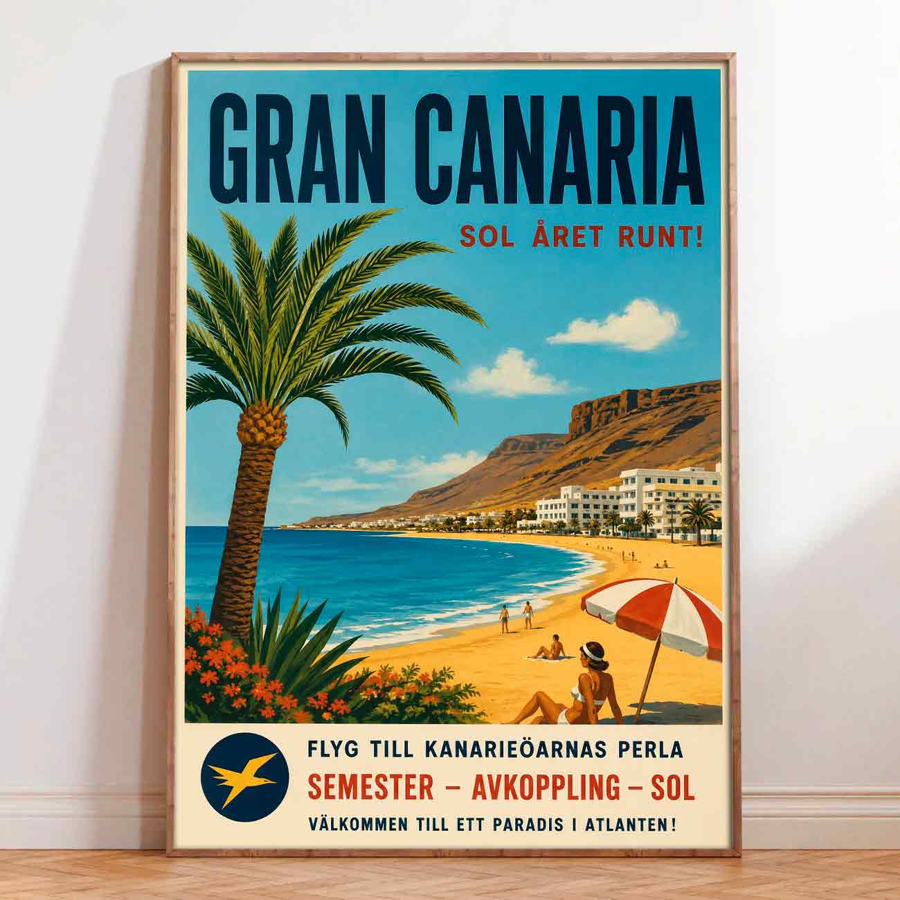 Juliste matkailu Espanja Gran Canaria LÖ 40×55 50×70-2aaa