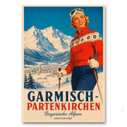 Juliste Garmisch-Partenkirchen - Bayerische Alpen