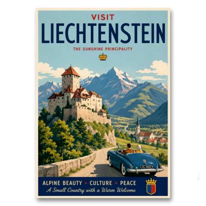 Juliste Visit Liechtenstein - The Sunshine Principality