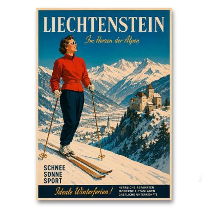 Juliste Liechtenstein - Im Herzen der Alpen
