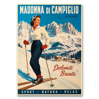 Juliste Madonna di Campiglio - Dolomiti Brenta