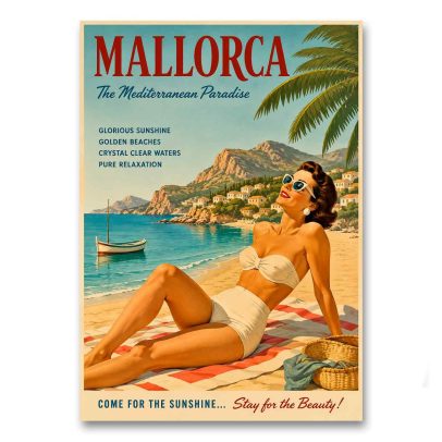Juliste Mallorca - The Mediterranean Paradise