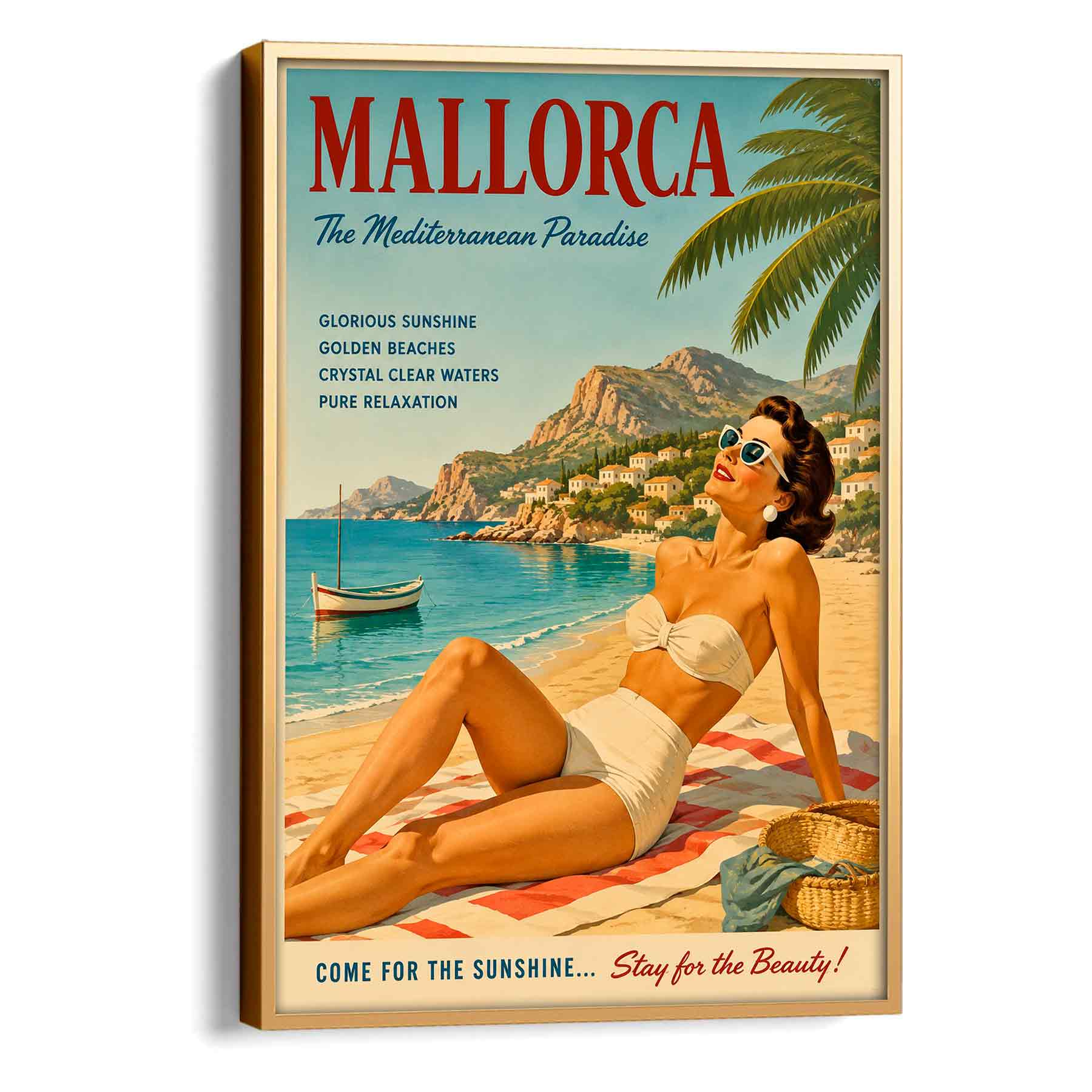 Juliste matkailu Mallorca LÖ 40×55 50×70-2aa