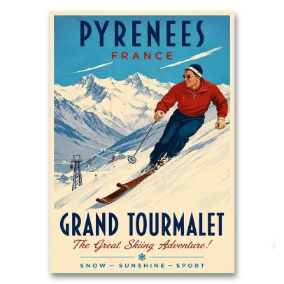 Juliste Grand Tourmalet - Pyrenees
