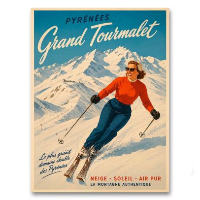 Juliste Pyrénées - Grand Tourmalet