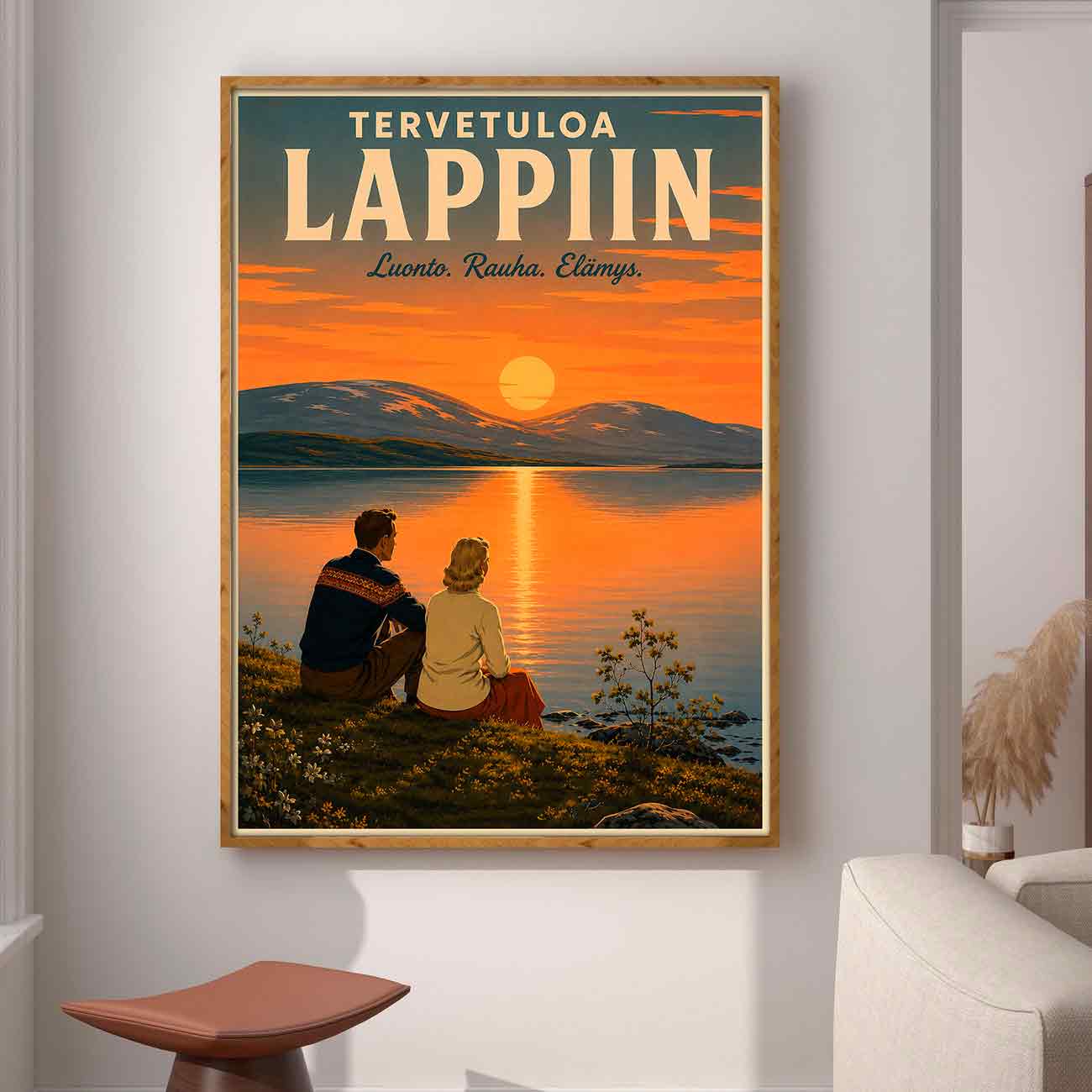 Juliste matkailu Suomi Lappi 1 LÖ 40×55 50x70aaaa
