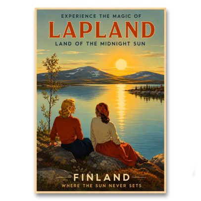 Juliste Lapland - Experience the Magic of Midnight Sun