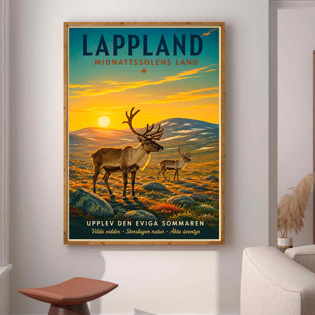 Juliste matkailu Suomi Ruotsi Lappi 2 LÖ 40×60 50x75aaa