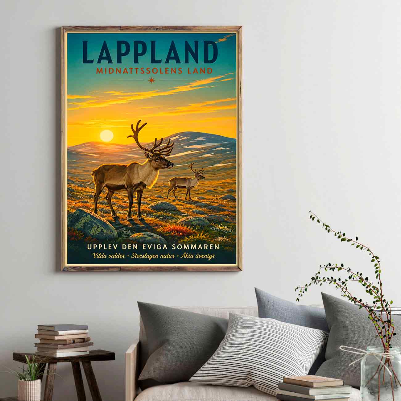 Juliste matkailu Suomi Ruotsi Lappi 2 LÖ 40×60 50x75aaaa