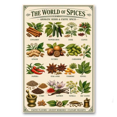 Juliste The World of Spices