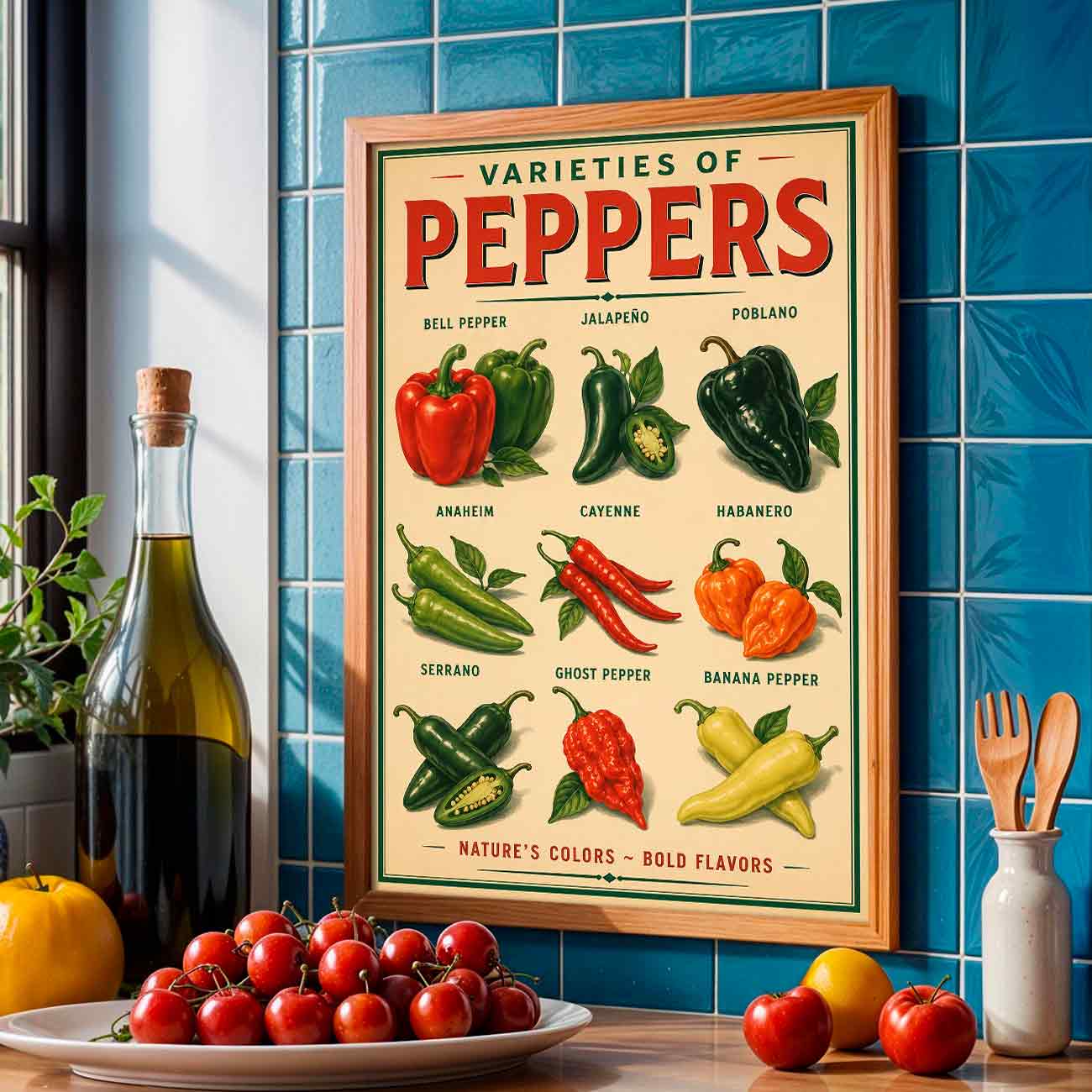 Juliste peppers LÖ 40×60 50×75-1aaa