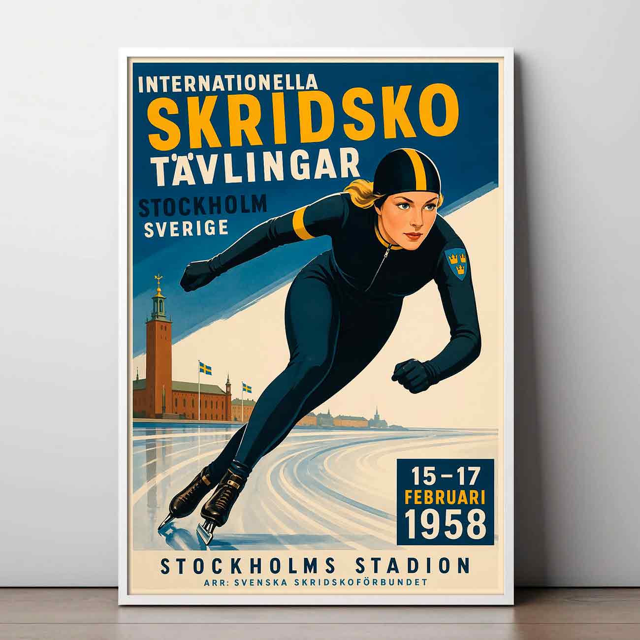 Juliste pikaluistelu LÖ 40×55 50×70-6