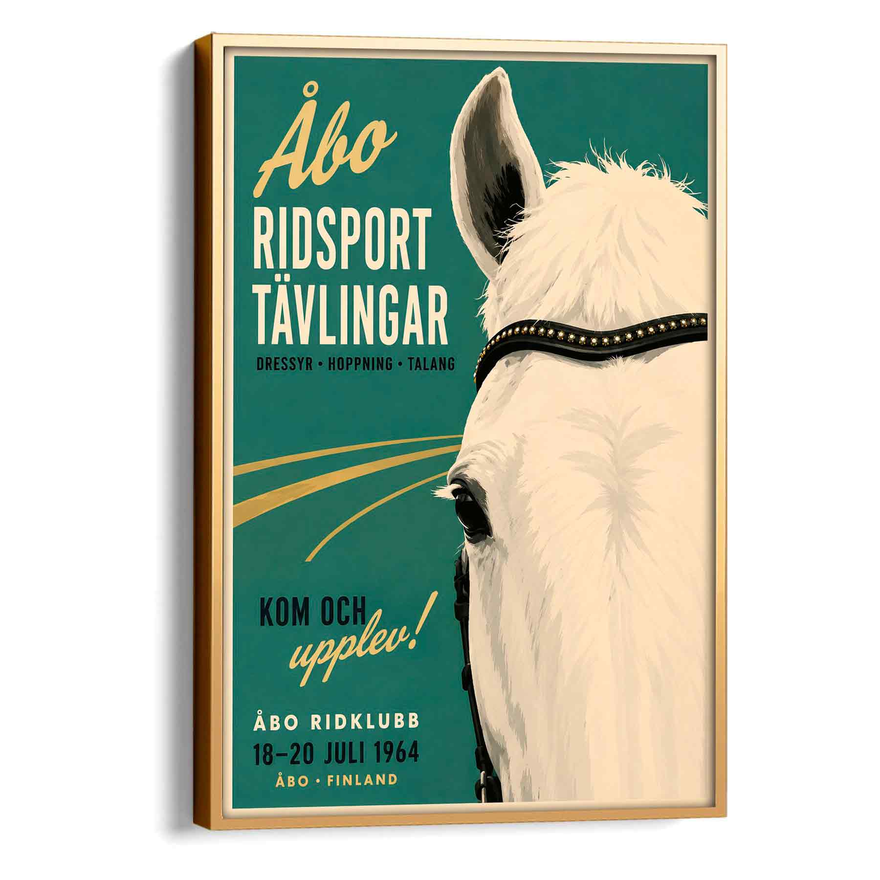 Juliste ratsastus Åbo ridsport LÖ 40×55 50x70aa