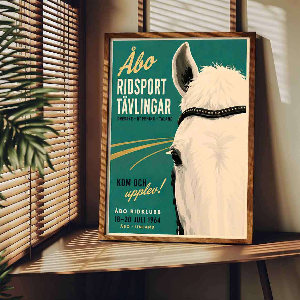 Juliste ratsastus Åbo ridsport LÖ 40×55 50x70aaa