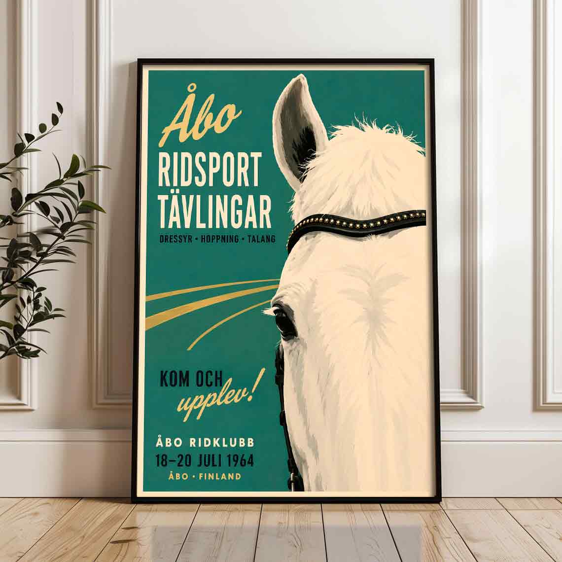 Juliste ratsastus Åbo ridsport LÖ 40×55 50x70aaaa