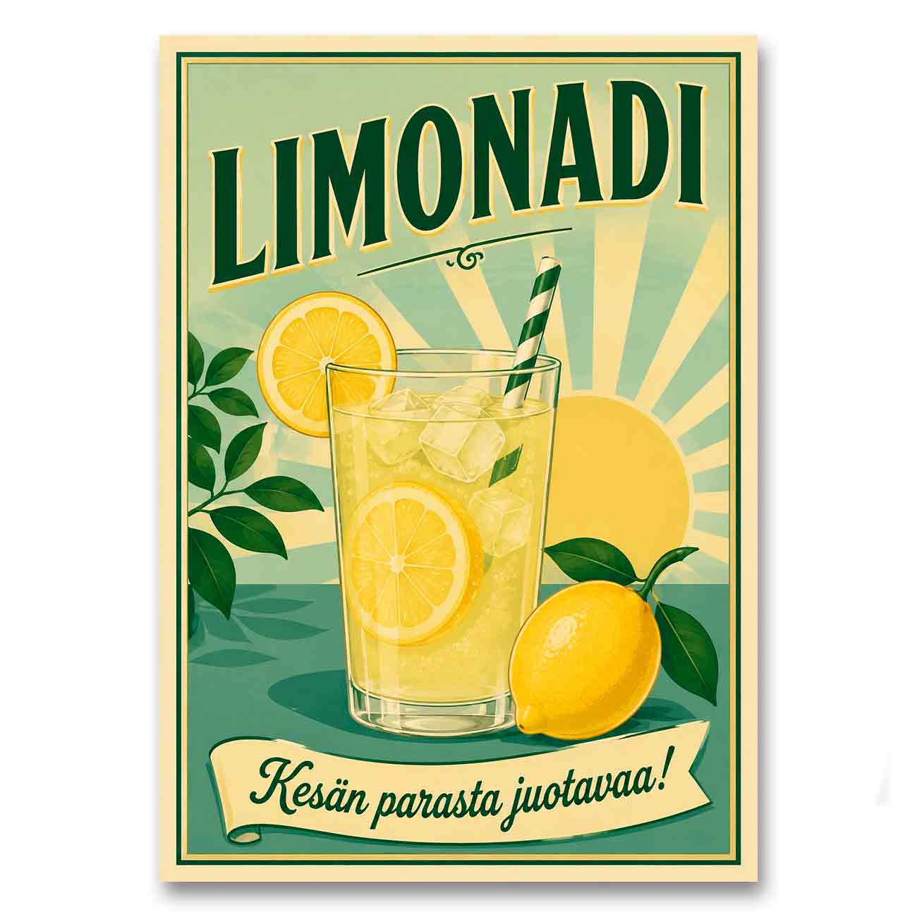 Juliste retro Limonadi LÖ 50×70 70×100-2a