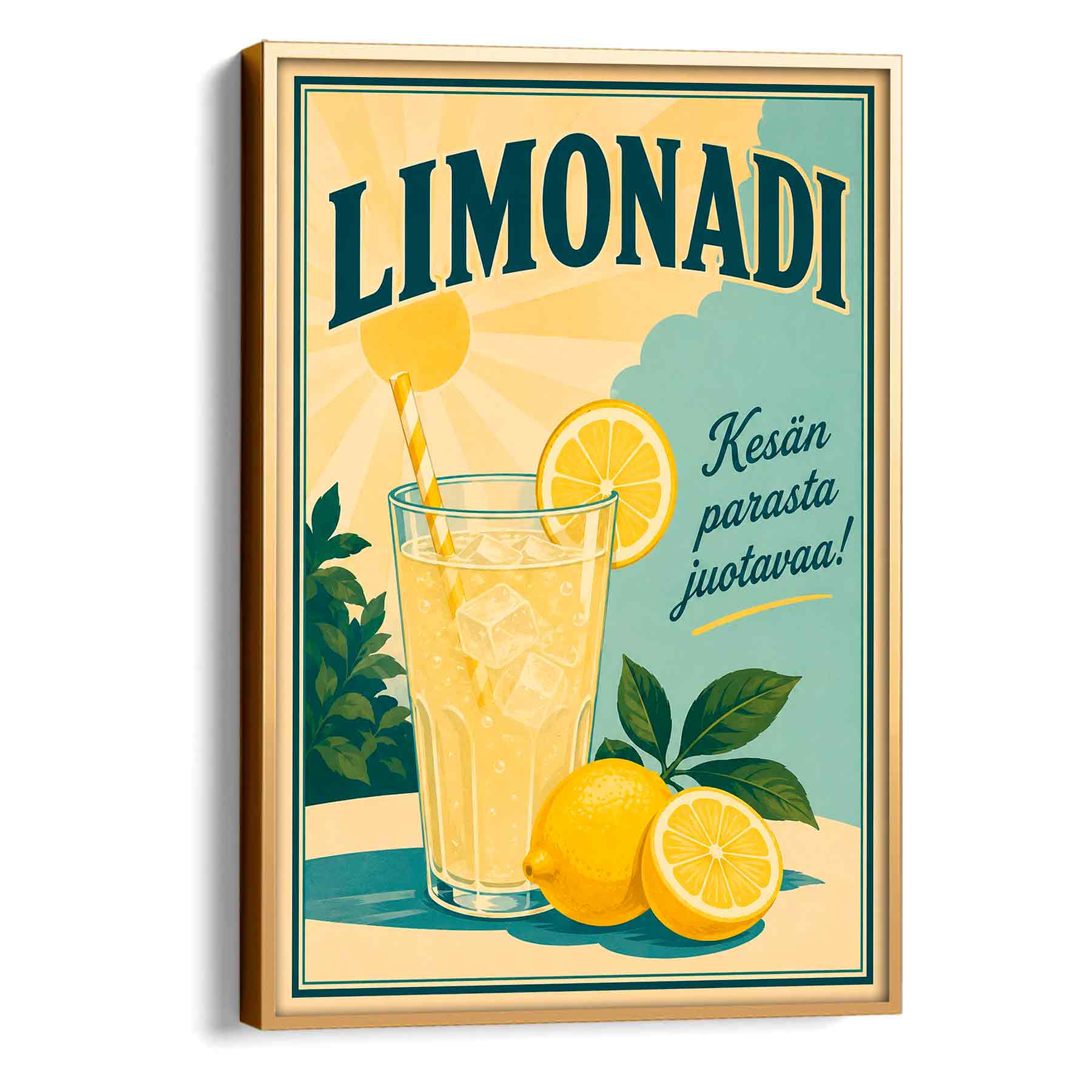 Juliste retro Limonadi LÖ 50×70 70×100-3aa
