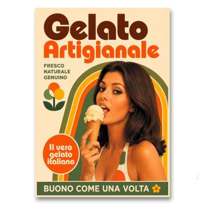 Juliste Gelato Artigianale - Fresco, naturale, genuino
