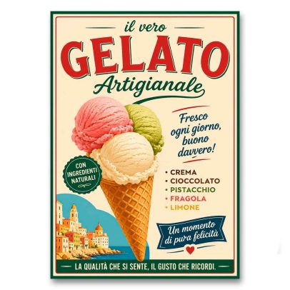 Juliste Il vero Gelato Artigianale
