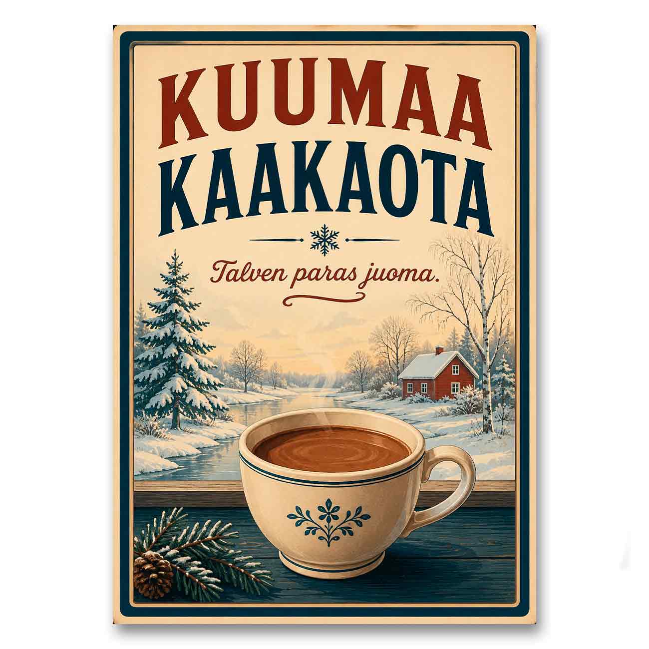Juliste ruoka ja juoma kaakao LÖ 50×70-2a