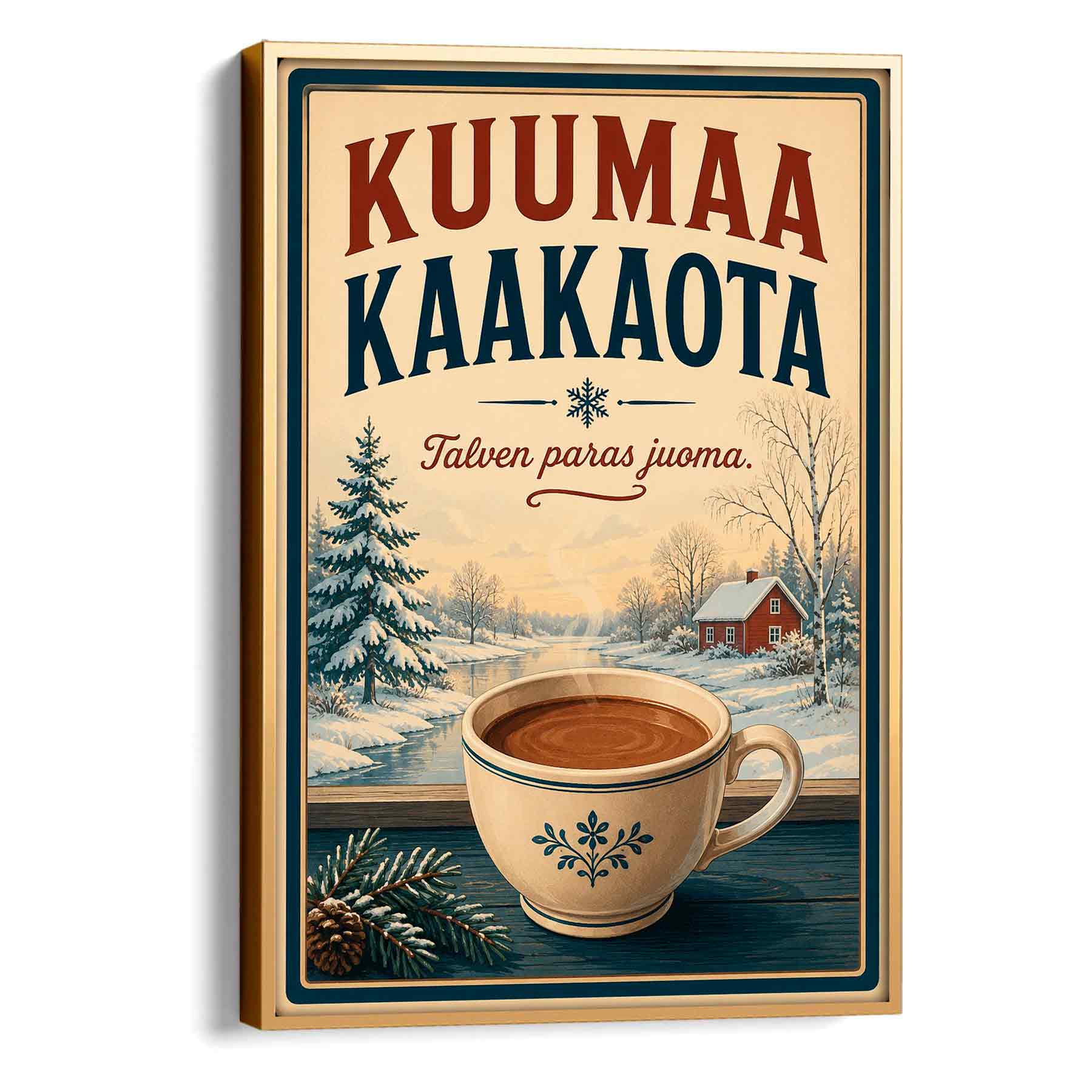 Juliste ruoka ja juoma kaakao LÖ 50×70-2aa