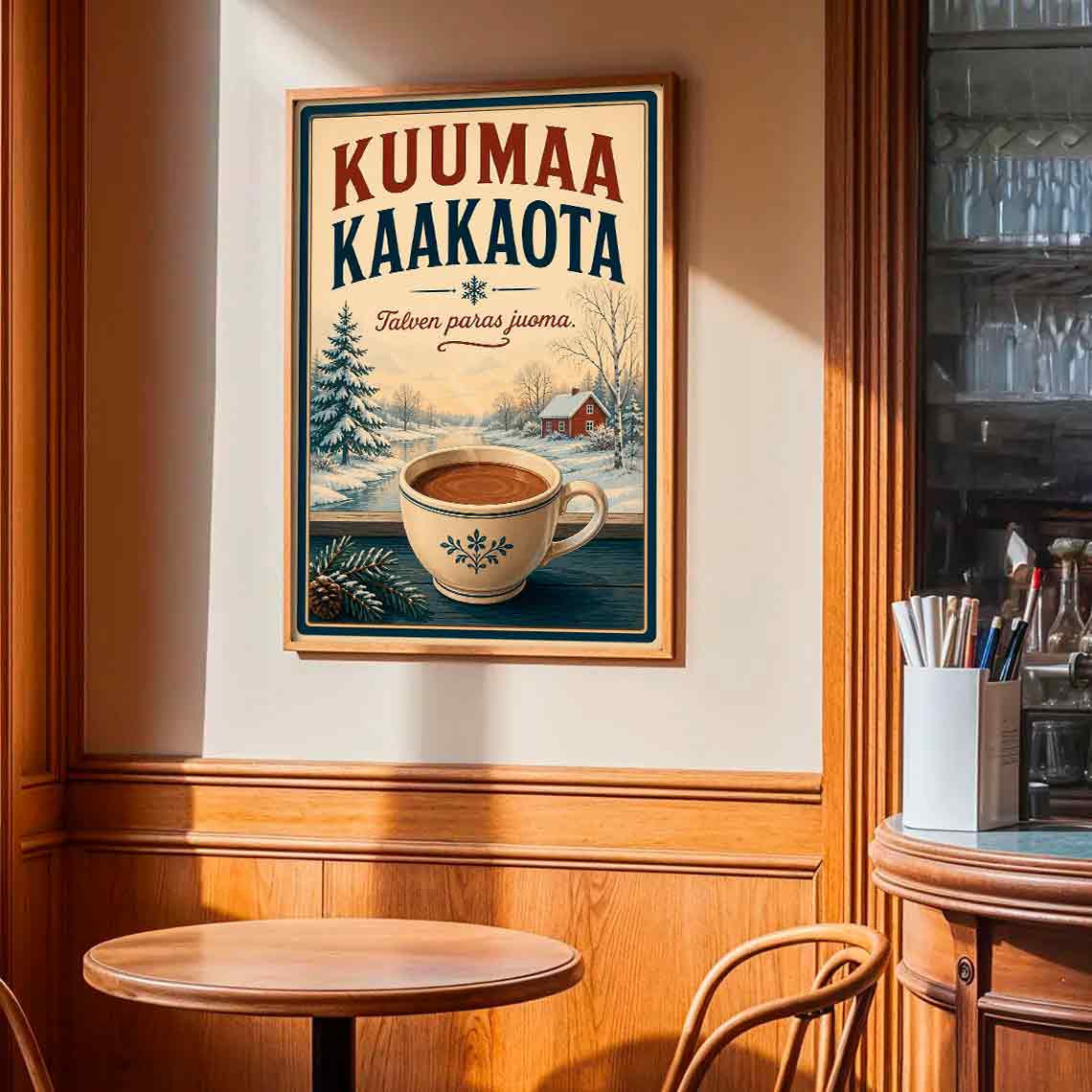 Juliste ruoka ja juoma kaakao LÖ 50×70-2aaa