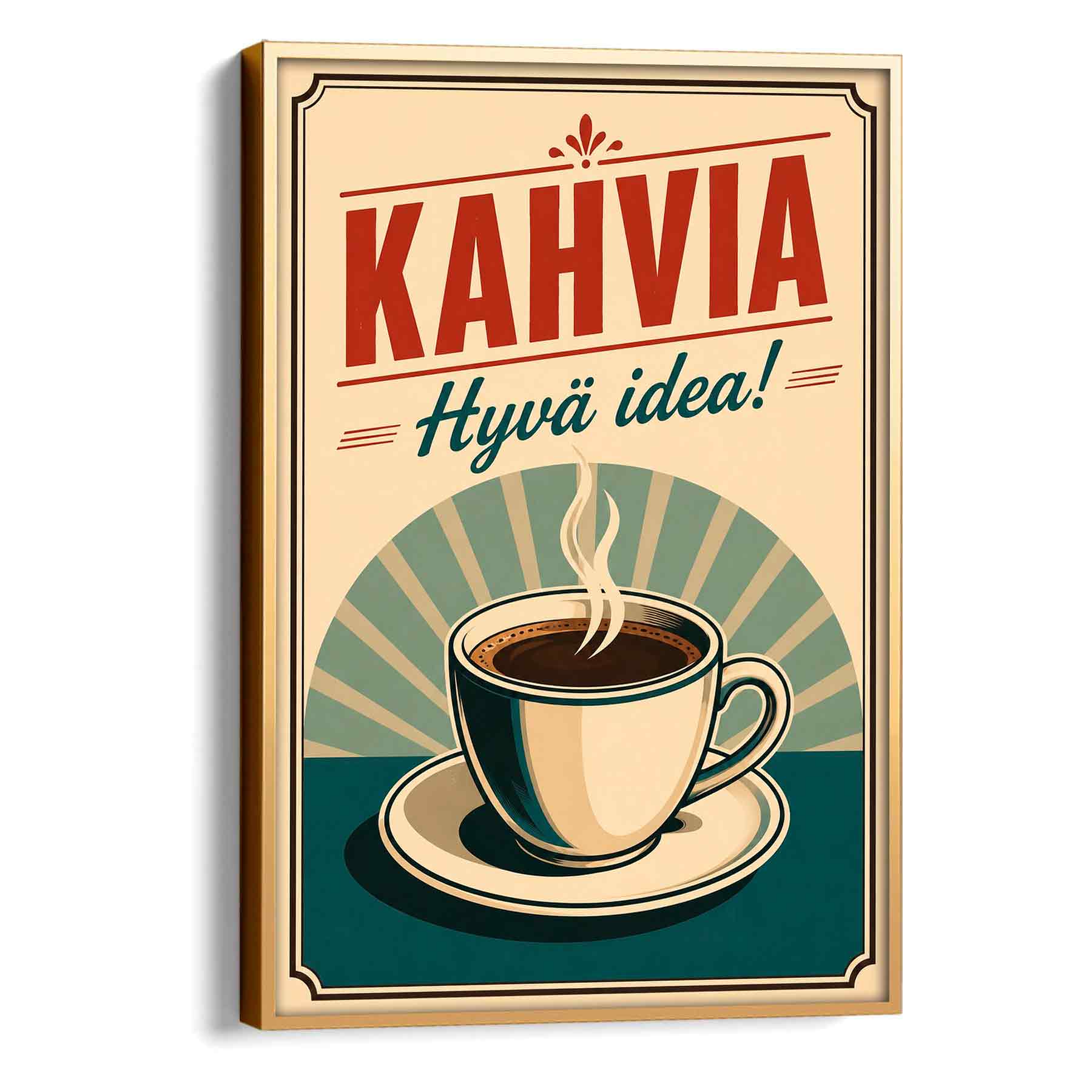 Juliste ruoka ja juoma kahvia LÖ 50×70-5aa