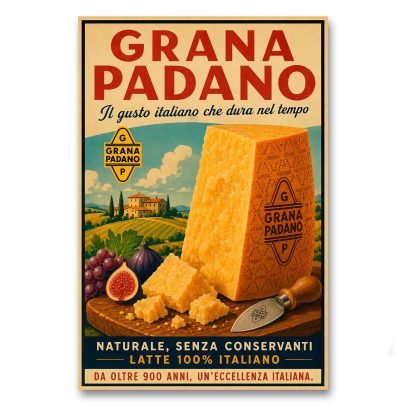 Juliste Grana Padano - Il gusto italiano che dura nel tempo
