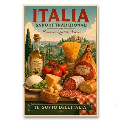 Juliste Sapori Tradizionali Italia