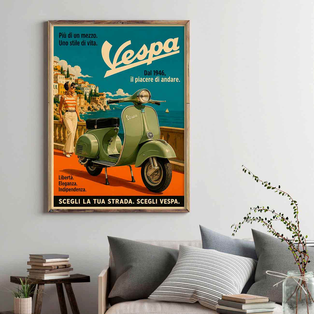 Juliste skootterit Vespa 1 LÖ 50x70aa