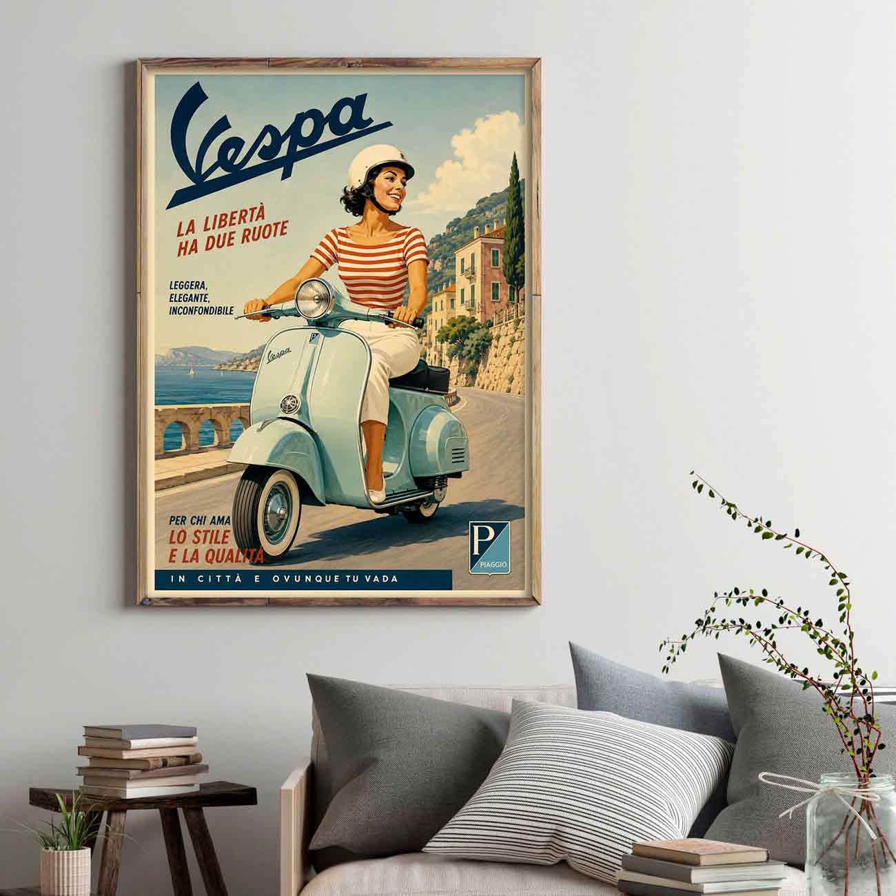Juliste skootterit Vespa 2 LÖ 50x70aa