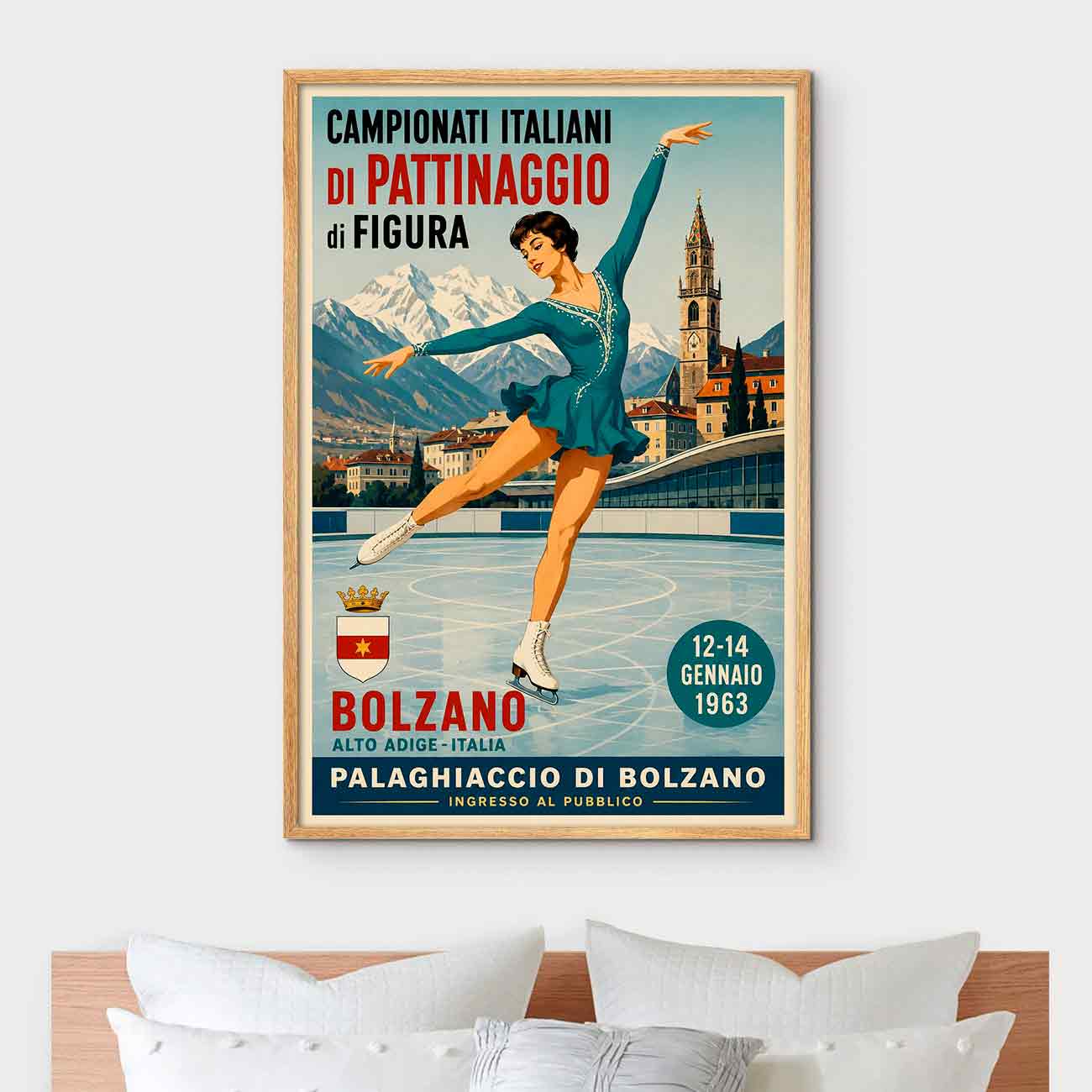 Juliste taitoluistelu bolzano 1 LÖ 40×60 50×75-3aa