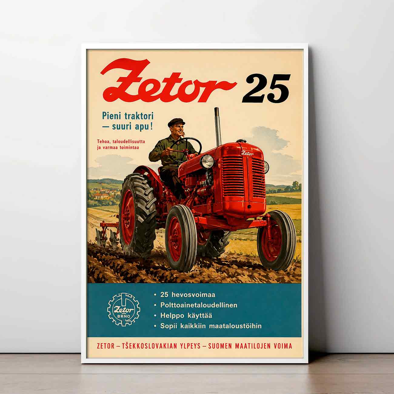 Juliste traktorit Zetor 25 LÖ 40×55 50×70-2aaaa