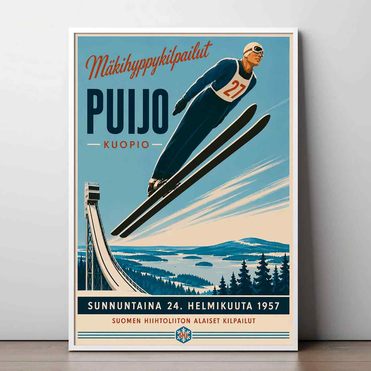 Juliste urheilu Puijo LÖ 50×70 70×100-2aaa