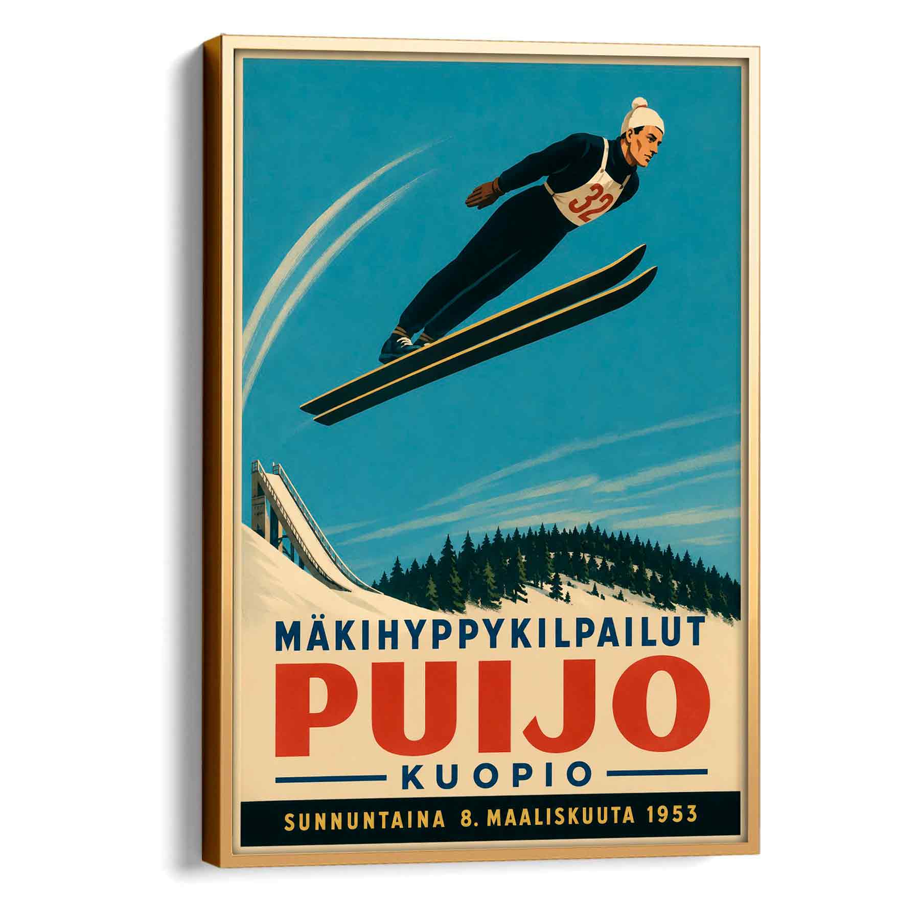 Juliste urheilu Puijo LÖ 50×70 70×100-3aa