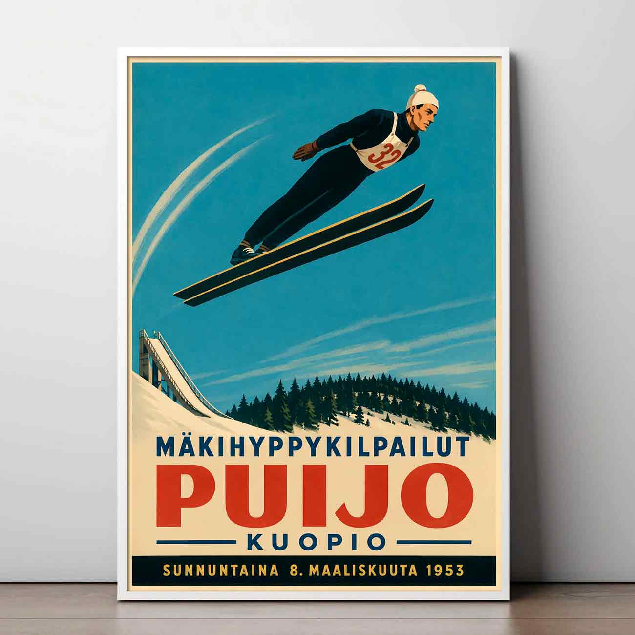 Juliste urheilu Puijo LÖ 50×70 70×100-3aaa