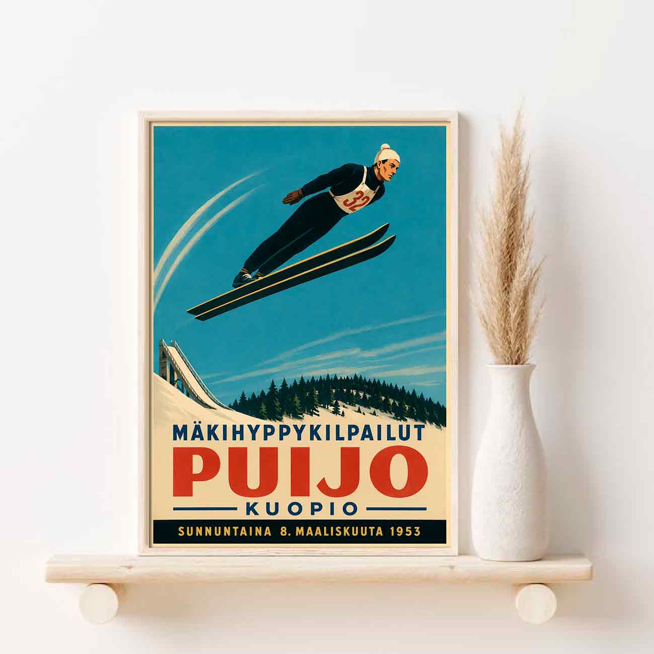 Juliste urheilu Puijo LÖ 50×70 70×100-3aaaa