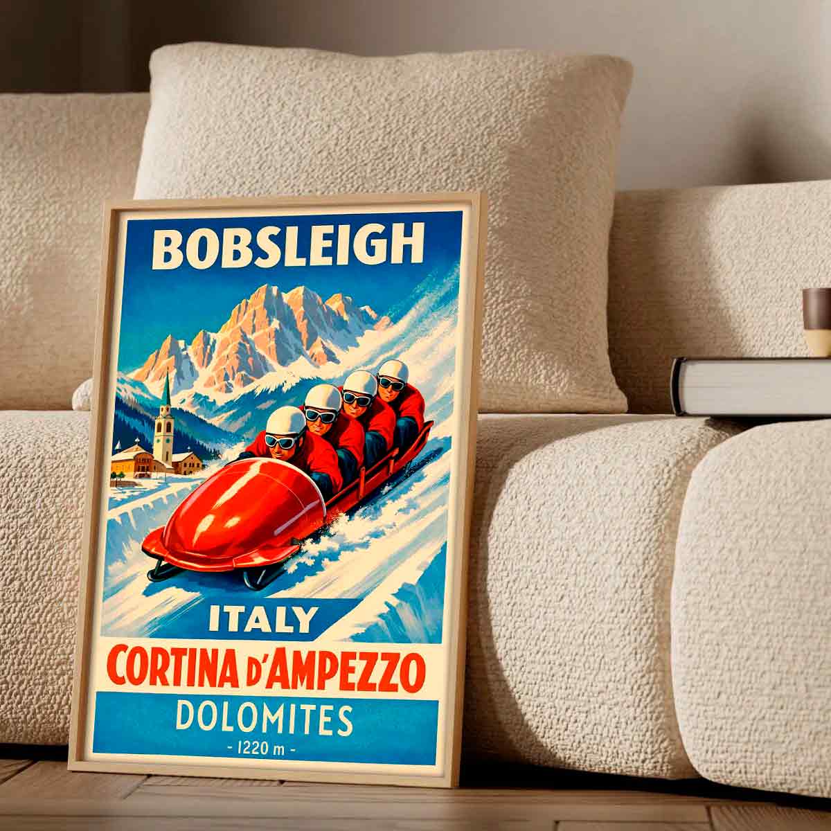 Juliste urheilu kelkkailu italia LÖ 50×75 70×105-2aaaa