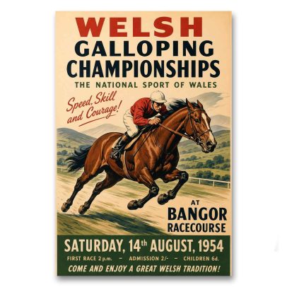 Juliste Welsh Galloping Championships 1954