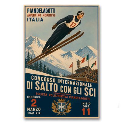 Juliste Concorso Internazionale di Salto con Gli Sci 1941