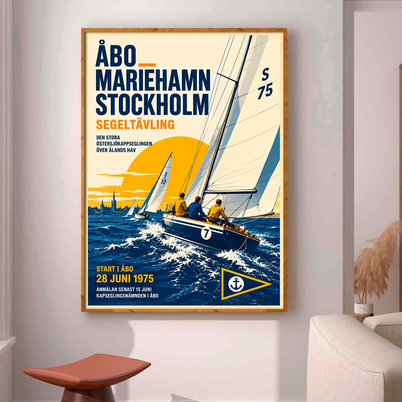 Juliste urheilu purjehdus hanko turku 6 lö 50×70 70x100aaaaa